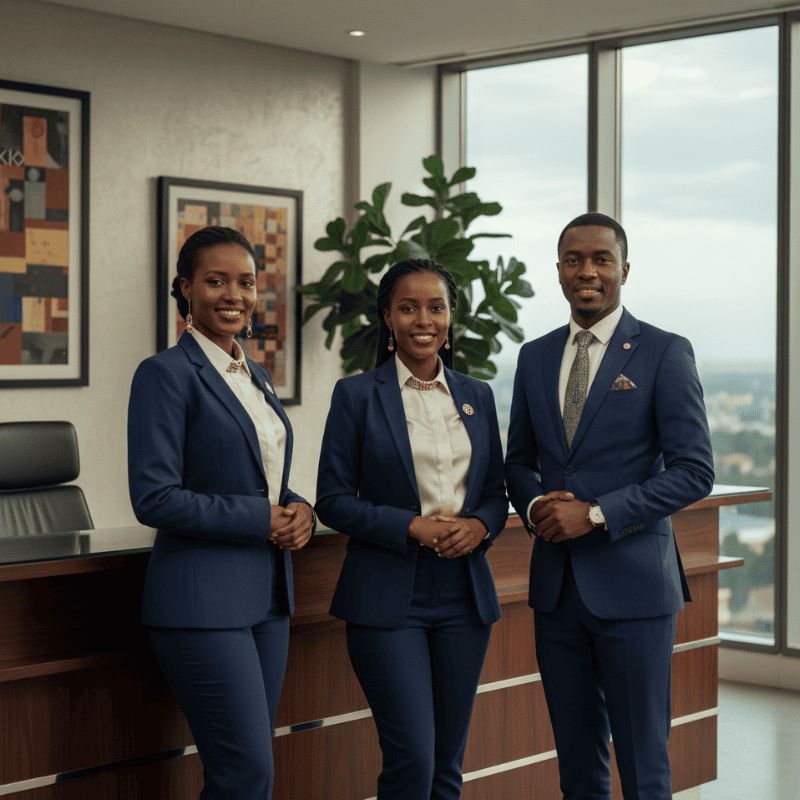 1. Corporate Uniforms in Kenya - Front Office Staff Uniforms Corporate Uniforms in Kenya - Front Office Staff Uniforms