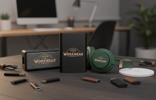 Promotional-Products-Branded-power banks, flash disks and tech gadgets.